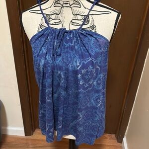 Express Blue Paisley Women's Top NWT
